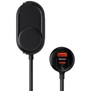 Автомобильное ЗУ Baseus High Efficiency Pro 1-for-2 Car Cigarette Lighter 30W (C00455300121-00) - Черный