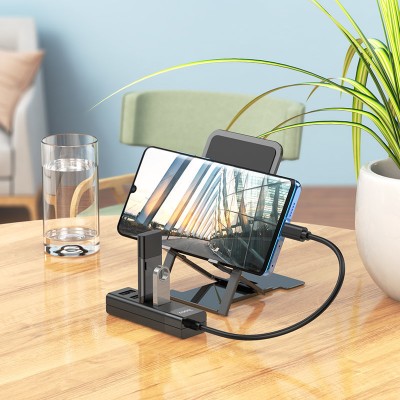 Хаб hoco HB25 Easy mix 4-in-1 converter (Type-C to USB3.0+USB2.0*3) - Black Хаб hoco HB25 Easy mix 4-in-1 converter (Type-C to USB3.0+USB2.0*3) - Black