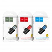 Переходник hoco  LS32 digital 3.5 audio converter for iP - Gray