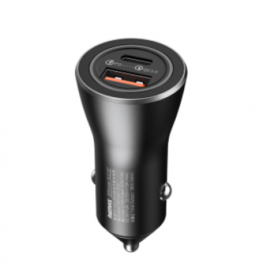 Автомобильное ЗУ REMAX ZHITU QC+PD 36W car charger RCC-107 - Black Автомобильное ЗУ REMAX ZHITU QC+PD 36W car charger RCC-107 - Black
