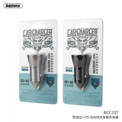 Автомобильное ЗУ REMAX ZHITU QC+PD 36W car charger RCC-107 - Black Автомобильное ЗУ REMAX ZHITU QC+PD 36W car charger RCC-107 - Black