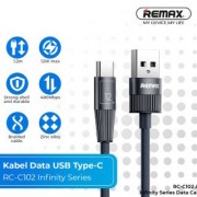 Кабель Remax infinit series 2.4A Zinc alloy braided fast charging cable RC-C102 A-L - Blue