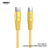 Кабель Remax Infinity series 100W zinc alloy braided fast charging data cable RC-C106 C-C - Gold Кабель Remax Infinity series 100W zinc alloy braided fast charging data cable RC-C106 C-C - Gold