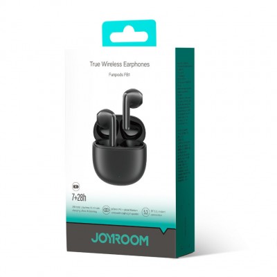 Беспроводные наушники Joyroom Funpods Series JR-FB1 True Wireless earphones - Black Беспроводные наушники Joyroom Funpods Series JR-FB1 True Wireless earphones - Black