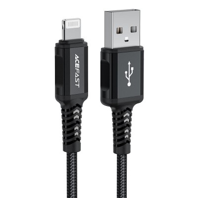 Кабель Acefast C4-02 Lightning aluminum alloy charging data cable(1.8m) - Black Кабель Acefast C4-02 Lightning aluminum alloy charging data cable(1.8m) - Black