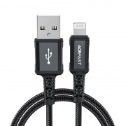 Кабель Acefast C4-02 Lightning aluminum alloy charging data cable(1.8m) - Black