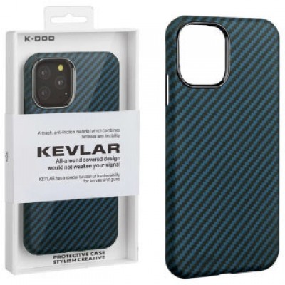 Чехол k-doo Kevlar для нового iPhone 13 Pro (6.1) - Blue Чехол k-doo Kevlar для нового iPhone 13 Pro (6.1) - Blue