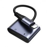 Аудиоконвертер Joyroom SY-L02 Audio-Transfer Series 2-in-1 Audio Adapter (Lightning to Dual Lightning) - Black