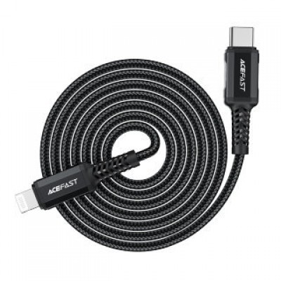 Кабель Acefast C4-01 Type-С to lighting aluminum alloy charging data cable(1.8m) - Black Кабель Acefast C4-01 Type-С to lighting aluminum alloy charging data cable(1.8m) - Black