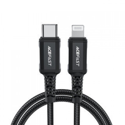 Кабель Acefast C4-01 Type-С to lighting aluminum alloy charging data cable(1.8m) - Black Кабель Acefast C4-01 Type-С to lighting aluminum alloy charging data cable(1.8m) - Black