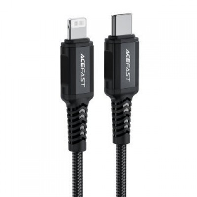 Кабель Acefast C4-01 Type-С to lighting aluminum alloy charging data cable(1.8m) - Black Кабель Acefast C4-01 Type-С to lighting aluminum alloy charging data cable(1.8m) - Black