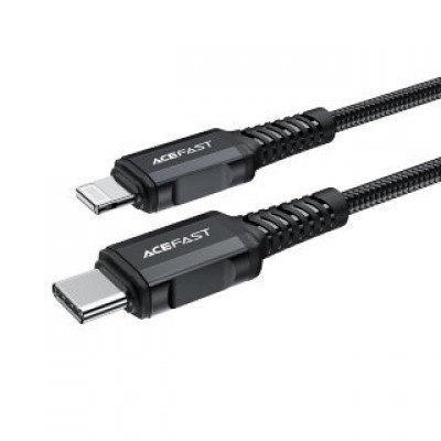 Кабель Acefast C4-01 Type-С to lighting aluminum alloy charging data cable(1.8m) - Black Кабель Acefast C4-01 Type-С to lighting aluminum alloy charging data cable(1.8m) - Black