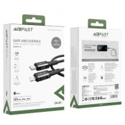Кабель Acefast C4-01 Type-С to lighting aluminum alloy charging data cable(1.8m) - Black