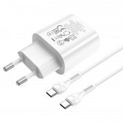 Зарядка hoco N22 Jetta PD25W charger set (Type-C to Type-C) (EU) - White