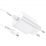 Зарядка hoco N22 Jetta PD25W charger set (Type-C to Type-C) (EU) - White