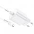 Зарядка hoco N22 Jetta PD25W charger set (Type-C to Type-C) (EU) - White Зарядка hoco N22 Jetta PD25W charger set (Type-C to Type-C) (EU) - White