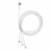 Кабель Baseus Superior Series Fast Charging Data Cable USB to M+L+C 3.5A 1.5m (CAMLTYS-02) - White