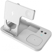 Беспроводная зарядка No Name OW-01 Smart Wireless Charger 4-in-1 - White