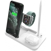 Беспроводная зарядка No Name OW-01 Smart Wireless Charger 4-in-1 - White