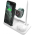 Беспроводная зарядка No Name OW-01 Smart Wireless Charger 4-in-1 - White Беспроводная зарядка No Name OW-01 Smart Wireless Charger 4-in-1 - White