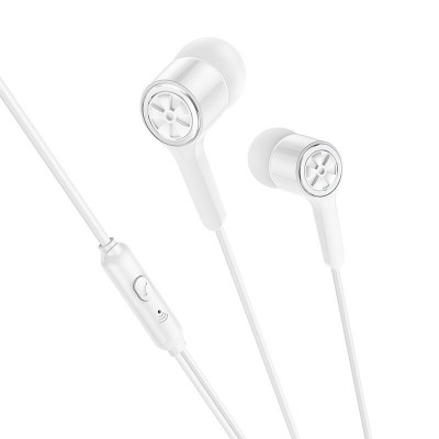 Наушники Hoco M104 Gamble universal earphones with mic - White Наушники Hoco M104 Gamble universal earphones with mic - White