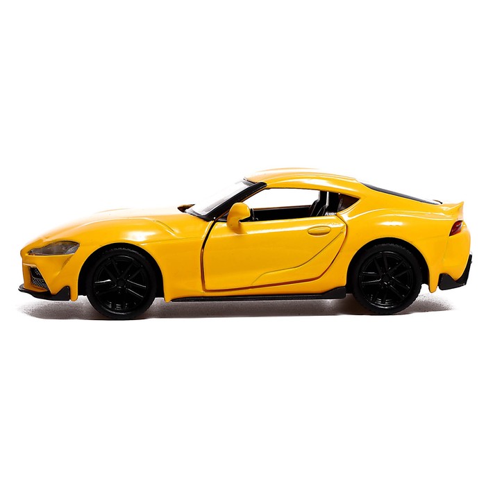 Машина металлическая TOYOTA SUPRA, 1:32, открываются двери, инерция, цвет жёлтый Машина металлическая TOYOTA SUPRA, 1:32, открываются двери, инерция, цвет жёлтый