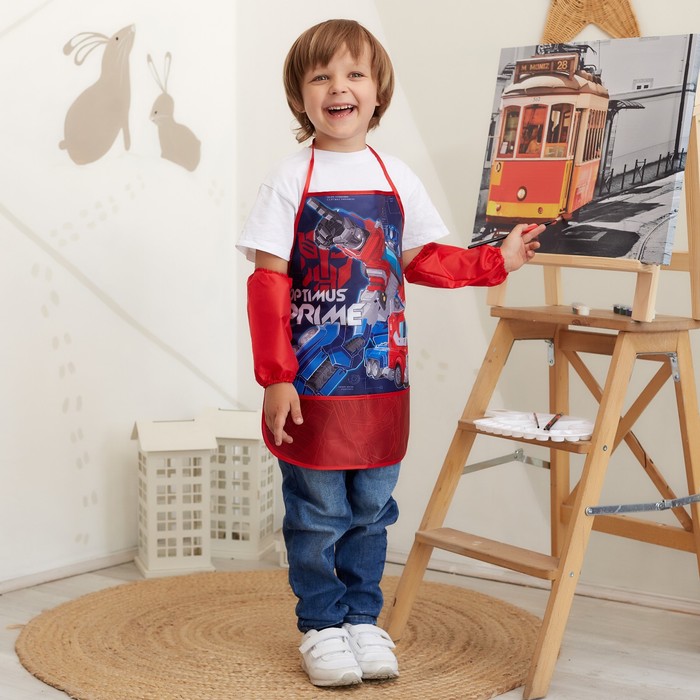 Фартук с нарукавниками детский Optimus Prime, Трансформеры, 49×39 см Фартук с нарукавниками детский Optimus Prime, Трансформеры, 49×39 см
