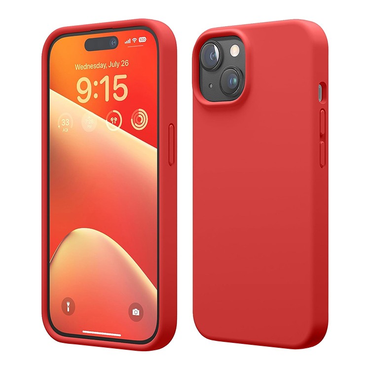 Силиконовый чехол iPhone 14 Красный Силиконовый чехол iPhone 14 Красный