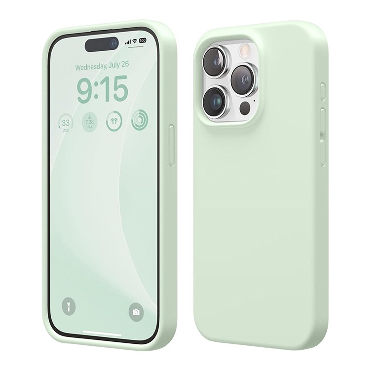 Силиконовый чехол Apple iPhone 13 Pro Max мятный Силиконовый чехол Apple iPhone 13 Pro Max мятный