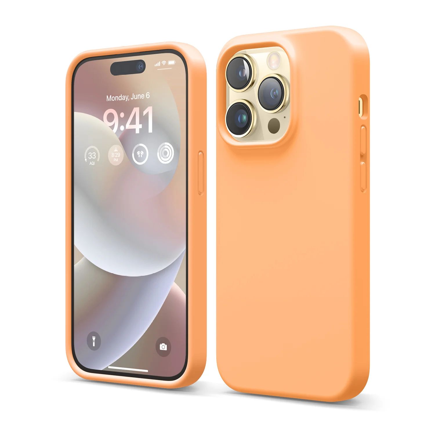 Силиконовый чехол Apple iPhone 13 Pro Max оранжевый Силиконовый чехол Apple iPhone 13 Pro Max оранжевый