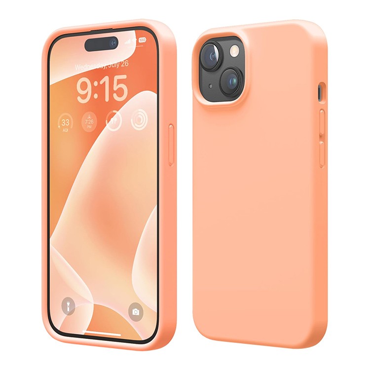 Силиконовый чехол iPhone 14 коралловый Силиконовый чехол iPhone 14 коралловый