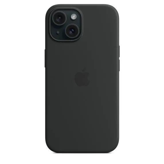 Силиконовый чехол iPhone 15 Черный Силиконовый чехол iPhone 15 Черный