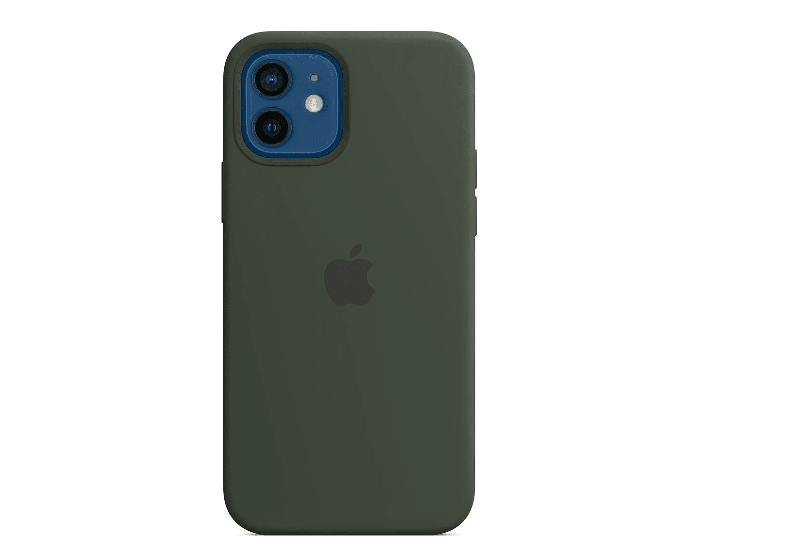 Силиконовый чехол Apple iPhone 12 Pro Тёмно-зеленый Силиконовый чехол Apple iPhone 12 Pro Тёмно-зеленый