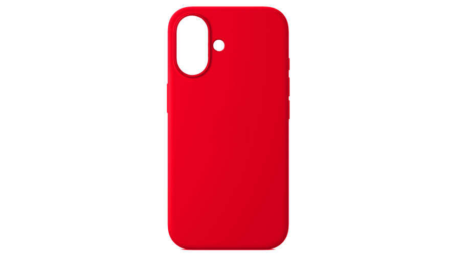 Силиконовый чехол iPhone 16 Красный Силиконовый чехол iPhone 16 Красный