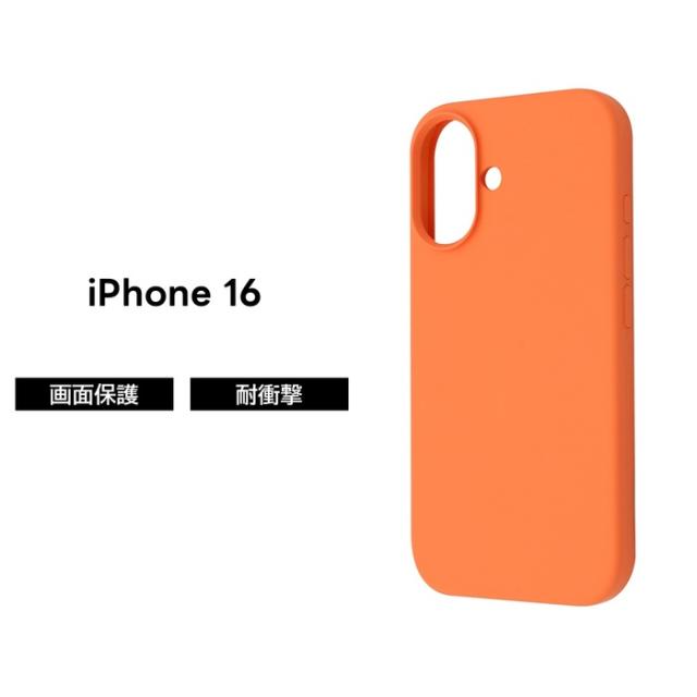Силиконовый чехол iPhone 16 Персиковый Силиконовый чехол iPhone 16 Персиковый
