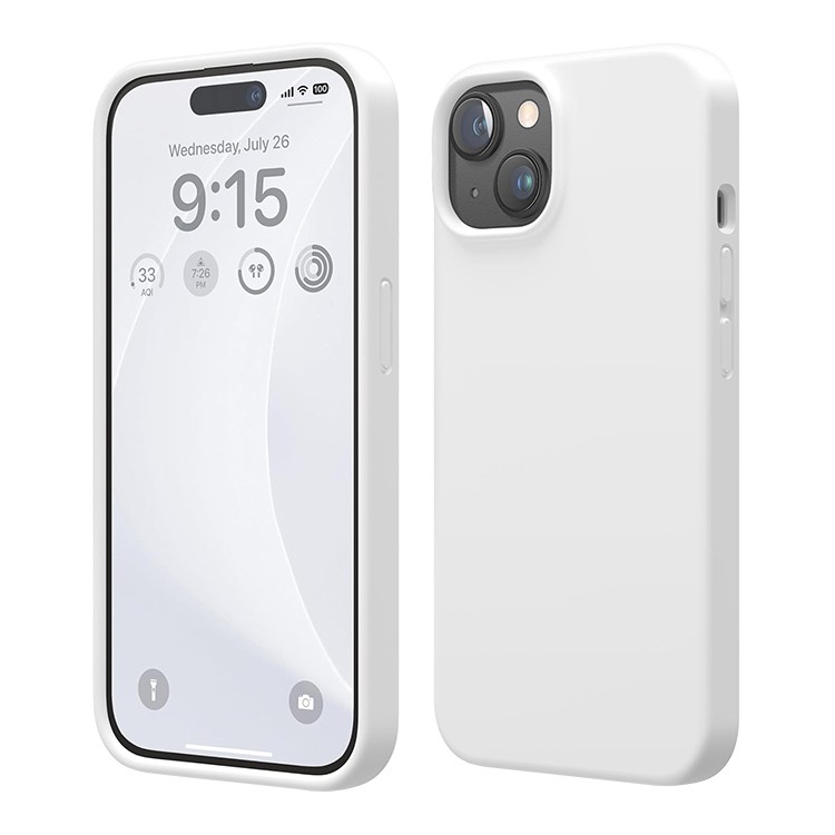 Силиконовый чехол iPhone 14 Белый Силиконовый чехол iPhone 14 Белый